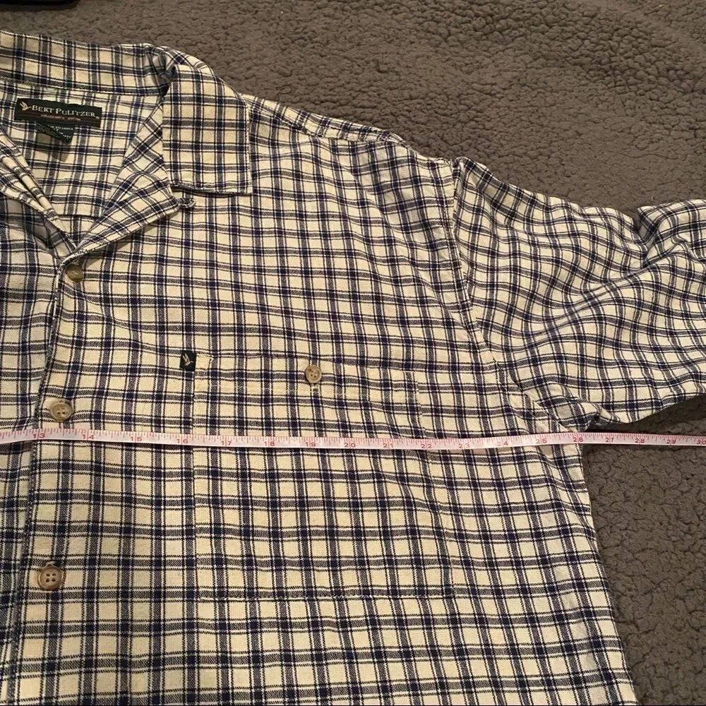 Burt Pulitzer XL Tall Plaid Shirt - Picture 6 of 9